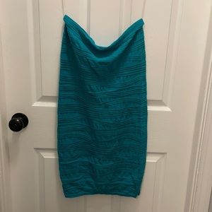 Green Stretch Textured Dress